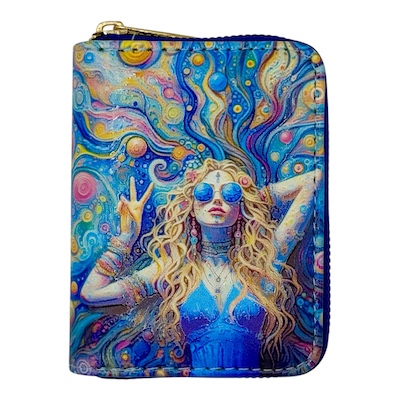 Hippy Lady Small Digital Print Purse